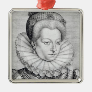 Portrait of Catherine Henriette Metal Tree Decoration