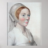 Portrait of Catherine Howard (1520-42) engraved by