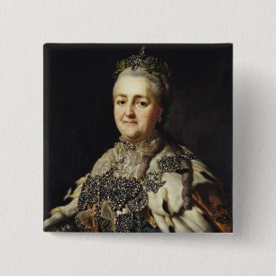Portrait of Catherine II  of Russia 2 15 Cm Square Badge