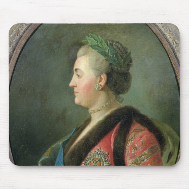 Portrait of Catherine II  of Russia Mouse Pad (Front)