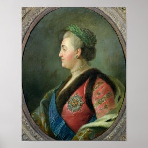 Portrait of Catherine II of Russia Poster