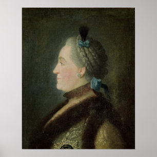 Portrait of Catherine II  of Russia Poster