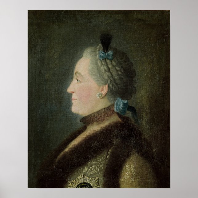 Portrait of Catherine II  of Russia Poster (Front)