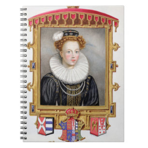Portrait of Catherine Parr (1512-1548) Sixth Wife Spiral Notebook