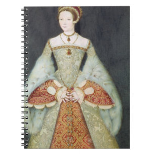Portrait of Catherine Parr (1512-48), 1545 (colour Spiral Notebook