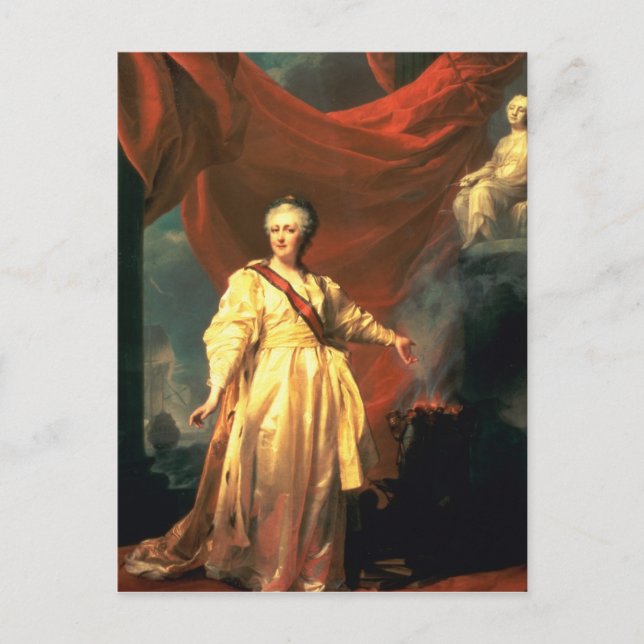 Portrait of Catherine the Great as Lawgiver Postcard (Front)
