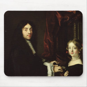 Portrait of Charles Couperin  and the Daughter Mouse Pad