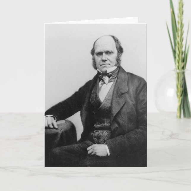 Portrait of Charles Darwin, 1854 Card (Front)