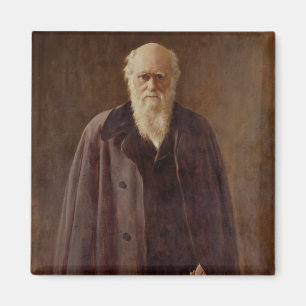 Portrait of Charles Darwin  1883 Magnet