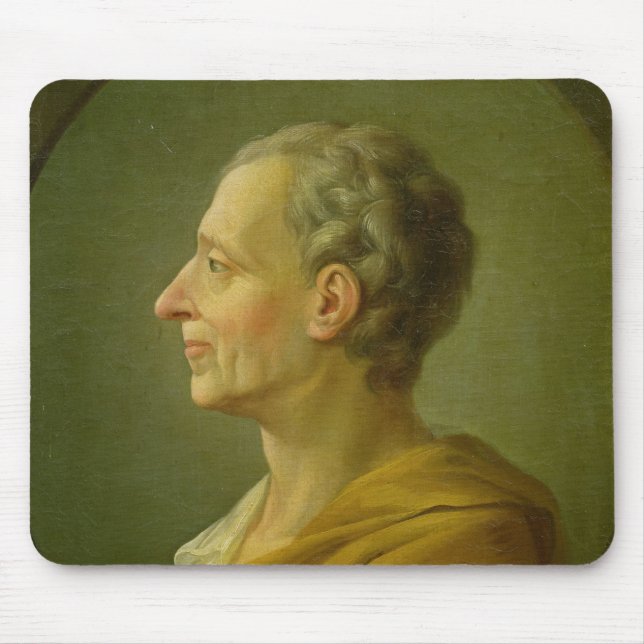 Portrait of Charles de Montesquieu Mouse Pad (Front)