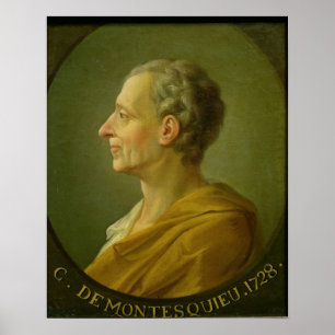 Portrait of Charles de Montesquieu Poster