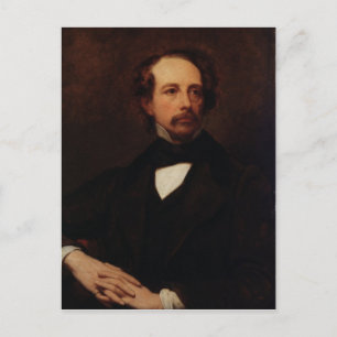 Portrait of Charles Dickens 1855 Postcard