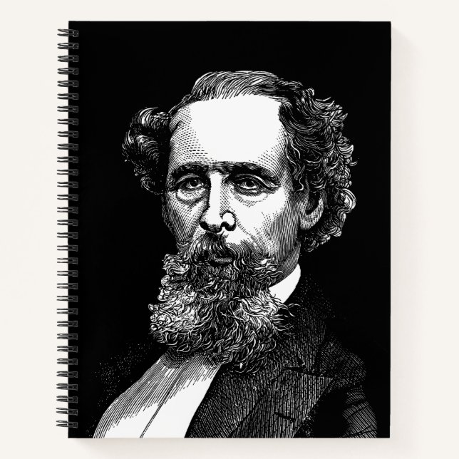Portrait of Charles Dickens Notebook (Front)
