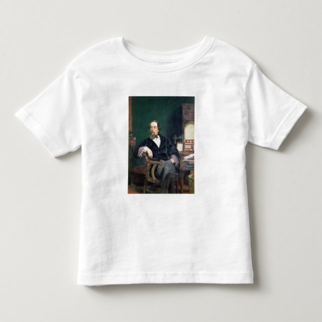 Portrait of Charles Dickens (oil on canvas) Toddler T-Shirt (Front)