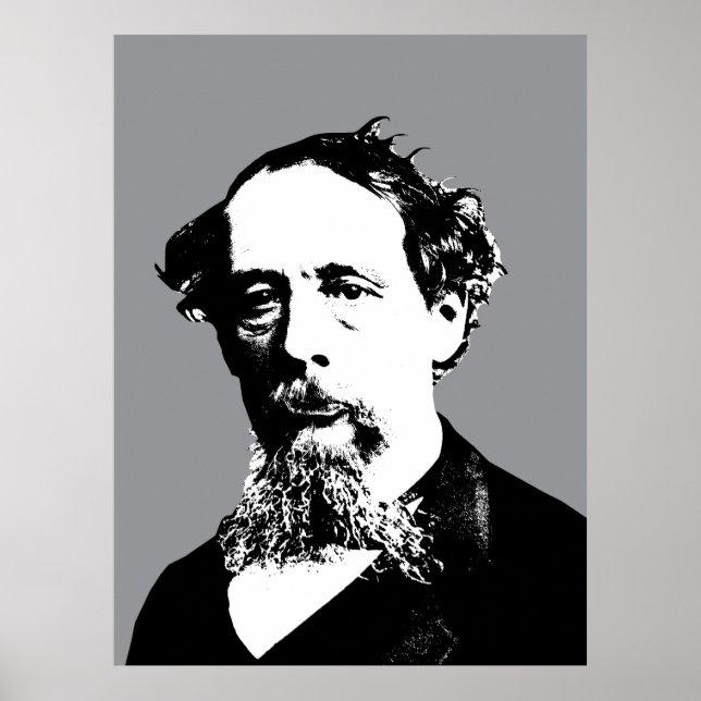 Portrait of Charles Dickens Poster (Front)