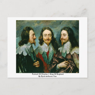 Portrait Of Charles I, King Of England Postcard