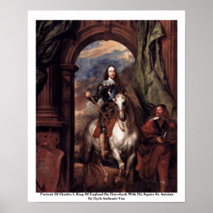 Portrait Of Charles I, King Of England Poster