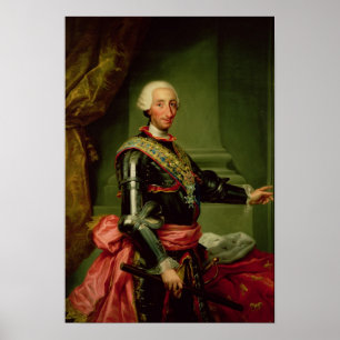 Portrait of Charles III  c.1761 Poster