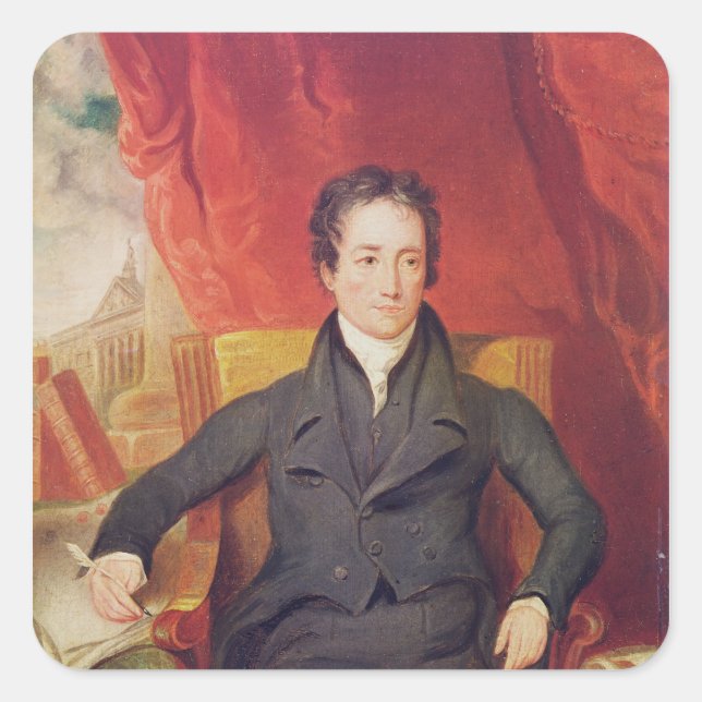 Portrait of Charles Lamb  1826 Square Sticker (Front)
