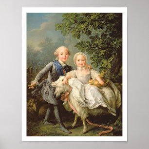 Portrait of Charles Philippe of France (1757-1836) Poster