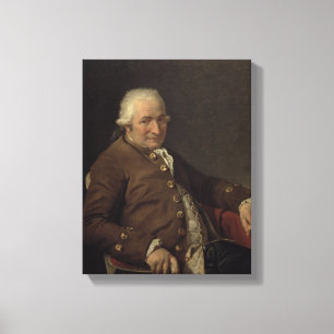 Portrait of Charles-Pierre Pecoul, 1784 (oil on ca Canvas Print