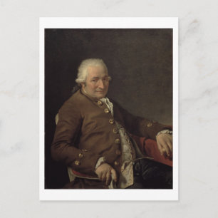 Portrait of Charles-Pierre Pecoul, 1784 (oil on ca Postcard