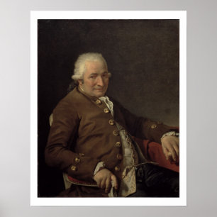 Portrait of Charles-Pierre Pecoul, 1784 (oil on ca Poster
