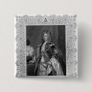 Portrait of Charles Seymour, Duke of Somerset 15 Cm Square Badge