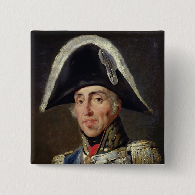 Portrait of Charles X 15 Cm Square Badge (Front)