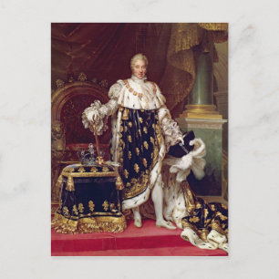 Portrait of Charles X in Coronation Robes, 1827 Postcard