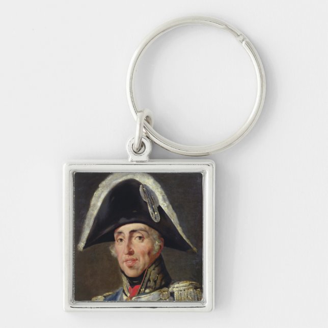Portrait of Charles X Key Ring (Front)