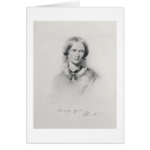 Portrait of Charlotte Bronte, engraved by Walker a