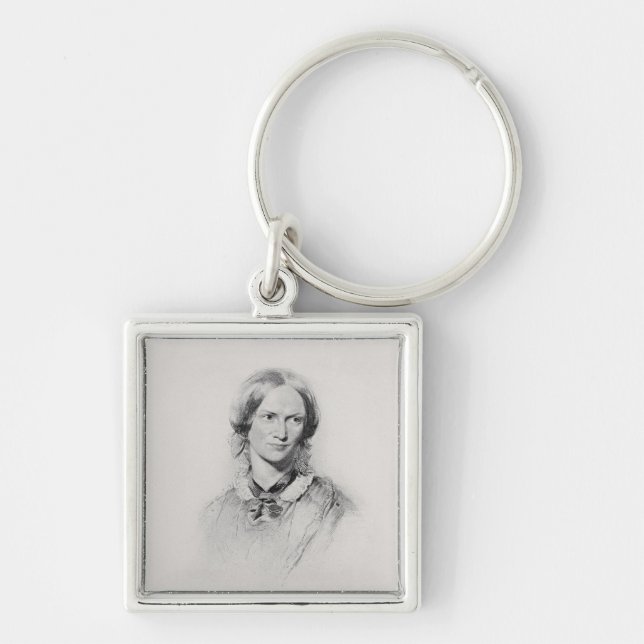 Portrait of Charlotte Bronte, engraved by Walker a Key Ring (Front)