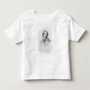 Portrait of Charlotte Bronte, engraved by Walker a Toddler T-Shirt