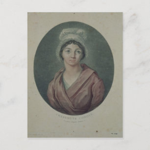 Portrait of Charlotte Corday  after 1793 Postcard