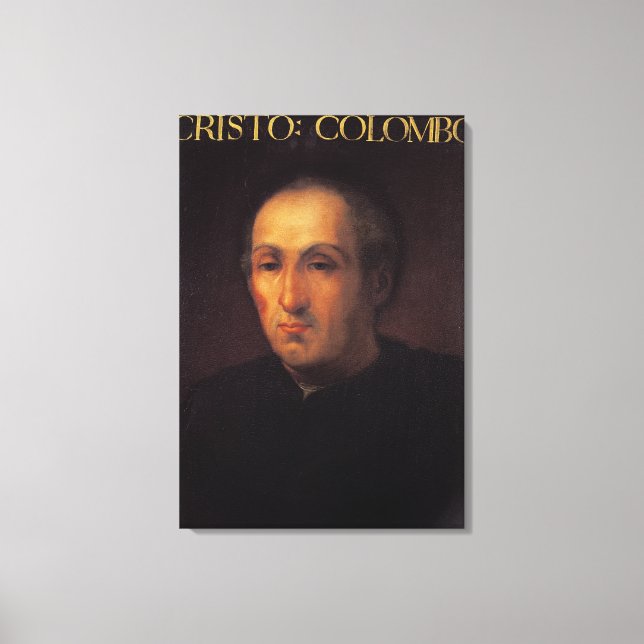 Portrait of Christopher Columbus Canvas Print (Front)