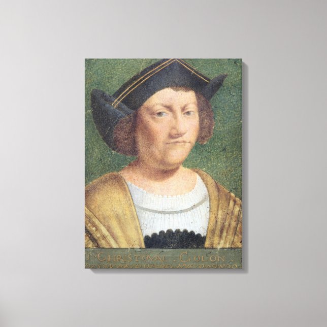 Portrait of Christopher Columbus Canvas Print (Front)