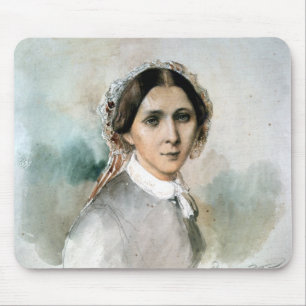 Portrait of Clara Schumann  1853 Mouse Pad