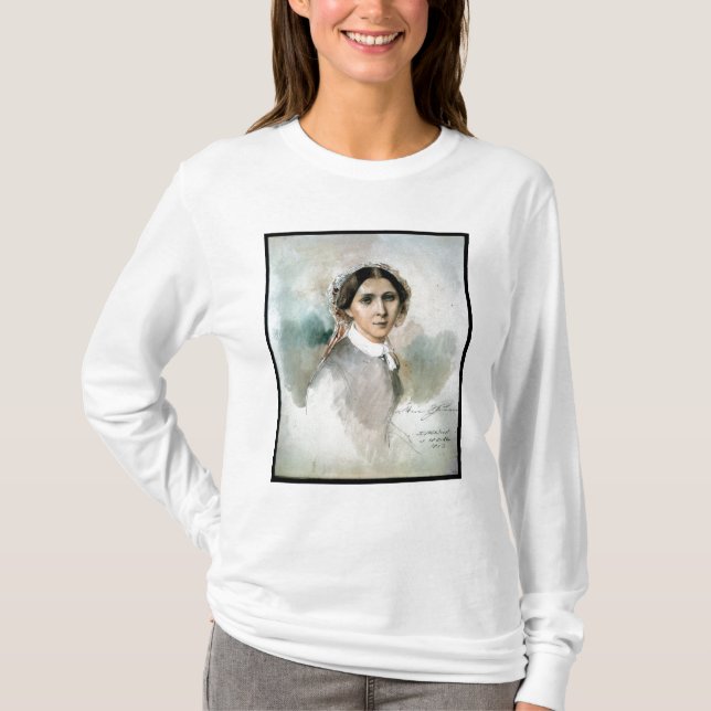 Portrait of Clara Schumann  1853 T-Shirt (Front)
