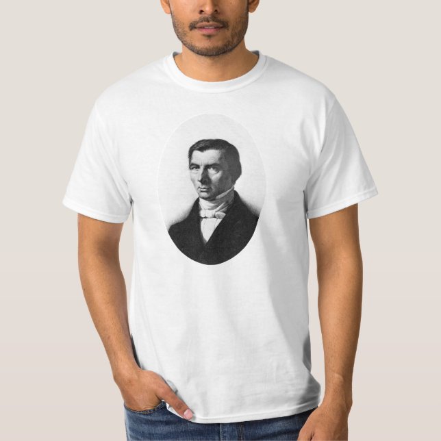Portrait of Classical Liberal Frederic Bastiat T-Shirt (Front)