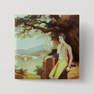 Portrait of Colonel David La Touche of Marcey 15 Cm Square Badge