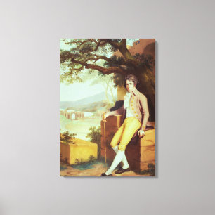 Portrait of Colonel David La Touche of Marcey Canvas Print