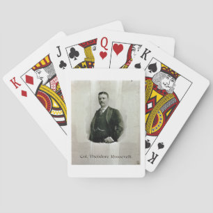 Portrait of Colonel Theodore Roosevelt (litho) Playing Cards