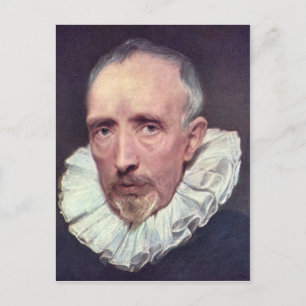 Portrait of Cornelius van der Geest by Van Dyck Postcard