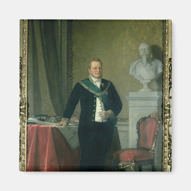 Portrait of Count Camillo Berso of Cavour Magnet (Front)