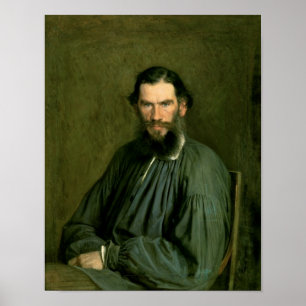 Portrait of Count Lev Nikolaevich Tolstoy  1873 Poster
