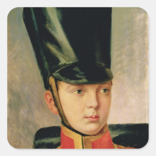 Portrait of Crown Prince Alexander Square Sticker