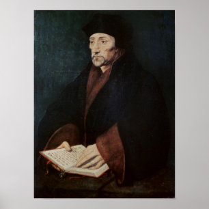 Portrait of Desiderius Erasmus of Rotterdam Poster