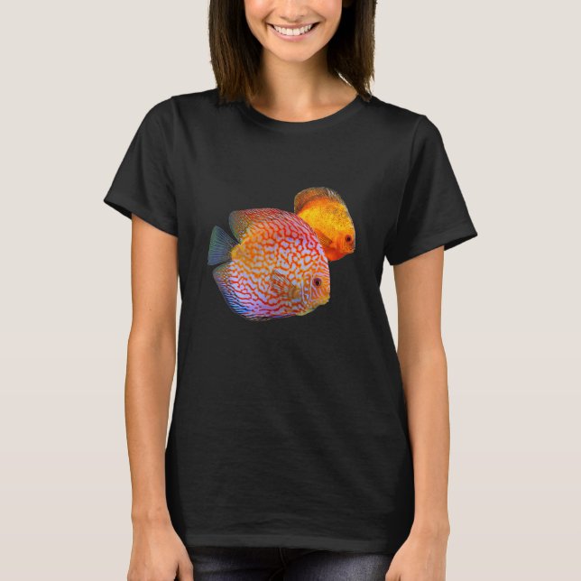 Portrait of Discus Fish Ocean Fishes Shirt (Front)