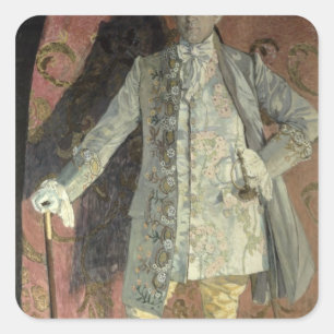 Portrait of Dmitry Smirnov Square Sticker